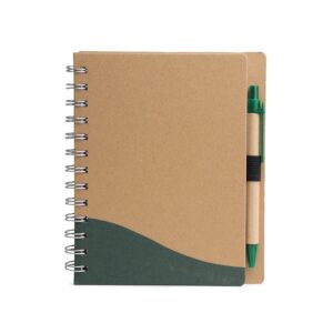 Caderno Ecológico com Caneta.