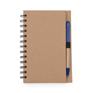 Caderneta com Caneta e Autoadesivos. — Azul