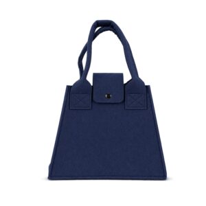 Bolsa Feltro. — Azul