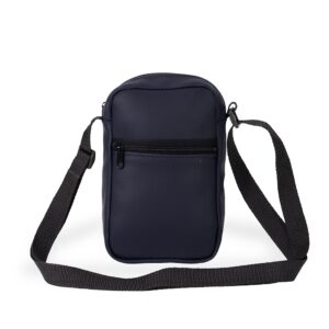 Bolsa de Ombro Couro Sintético. — Azul