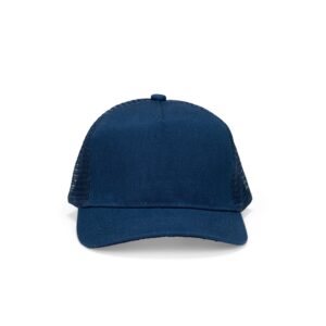 Boné Poliéster Aba Curva com Tela. — Azul