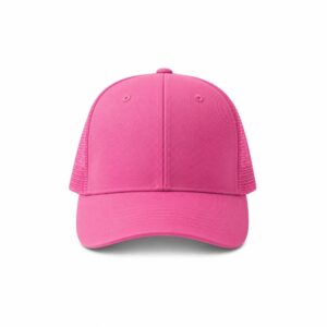 Boné Poliéster Aba Curva com Tela. — Rosa