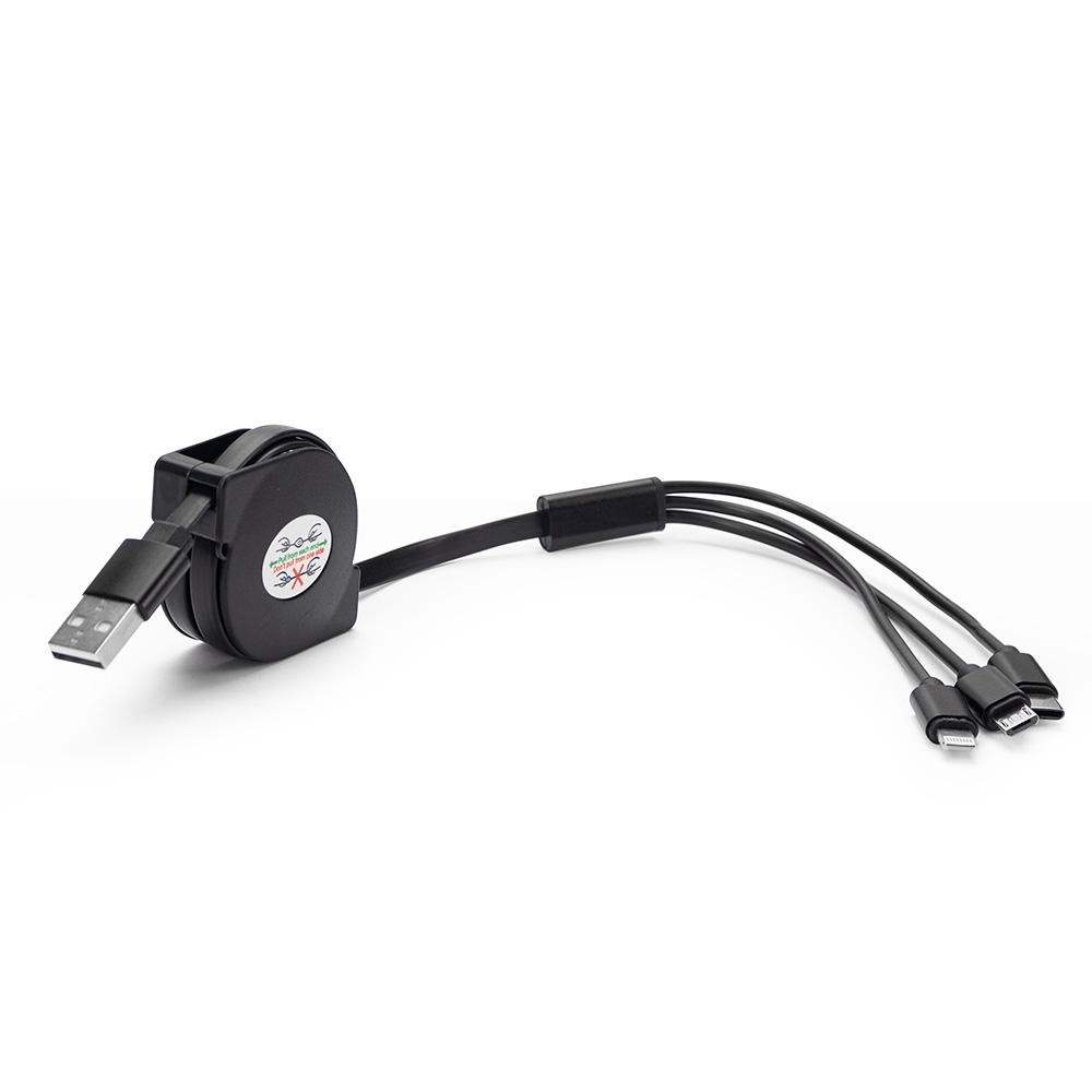 Cabo USB Retrátil 3 em .