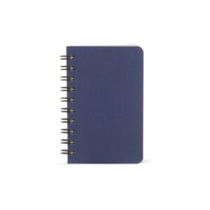 Caderno Kraft 14x10 Sem Pauta. — Azul