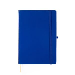 Caderneta Laminada Com Pauta. — Azul