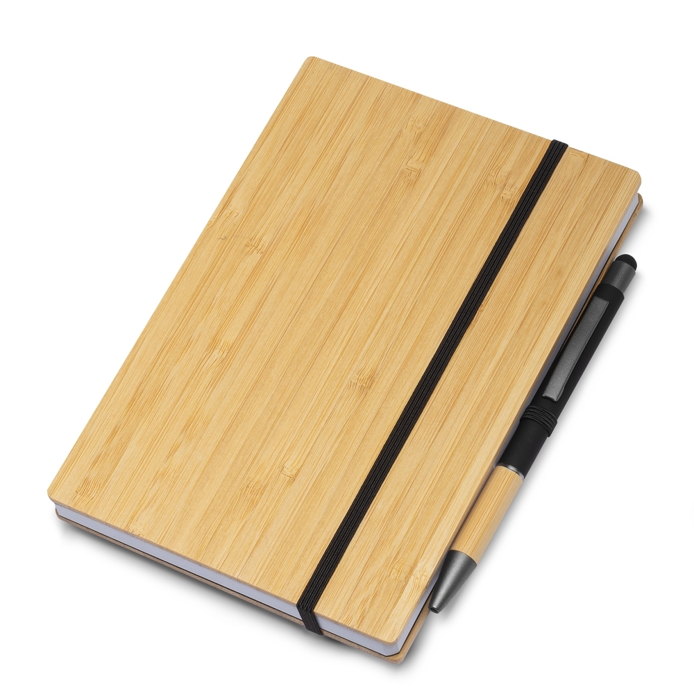 Caderneta em Bambu 18 x 12 com Pauta.
