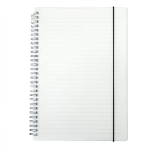 Caderno B5 Plástico com Pauta.