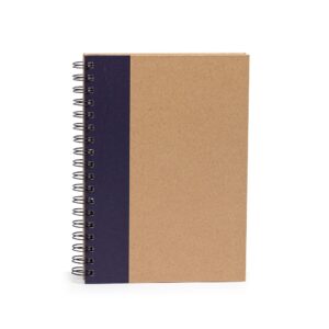 Caderno Capa Kraft. — Azul