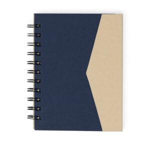 Caderno Ecológico com Autoadesivos. — Azul