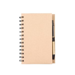 Caderno Ecológico com Autoadesivos e Caneta.