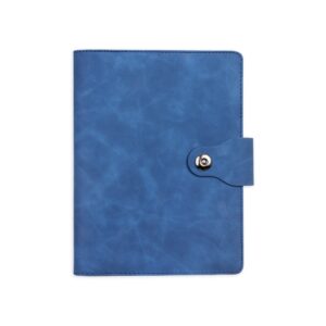 Caderno Fichário A5 PU. — Azul
