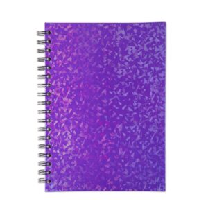 Caderno Holográfico 24 x 18 Com Pauta.
