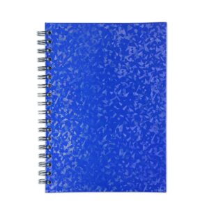 Caderno Holográfico 24 x 18 Com Pauta. — Azul