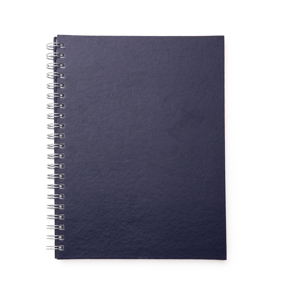 Caderno de Couro Sintético.