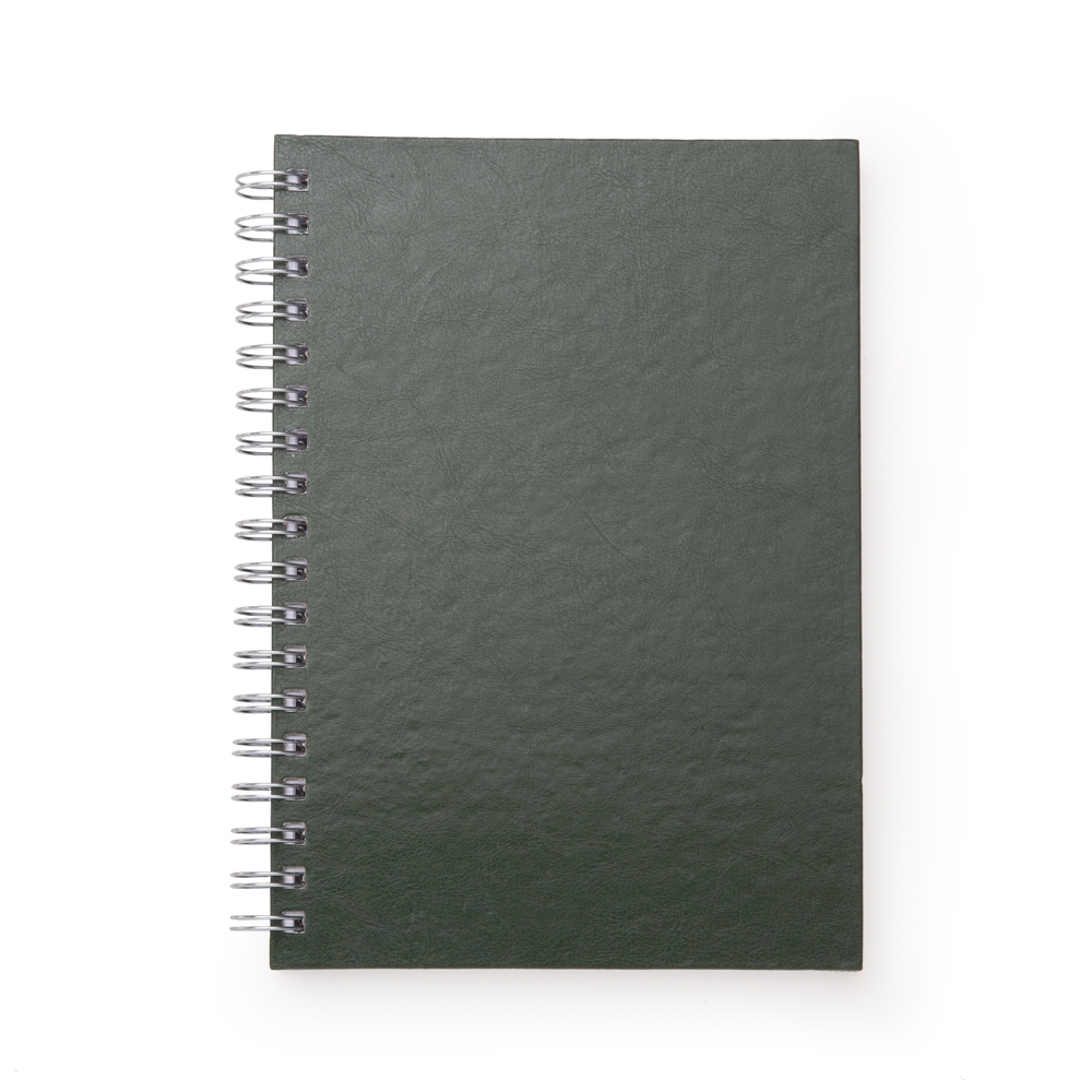 Caderno de Couro Sintético.