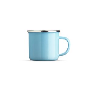Caneca Inox 370ml. — Azul claro