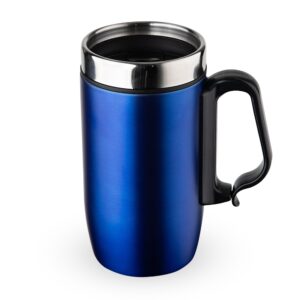 Caneca Inox IParede Dupla 250ml. — Azul