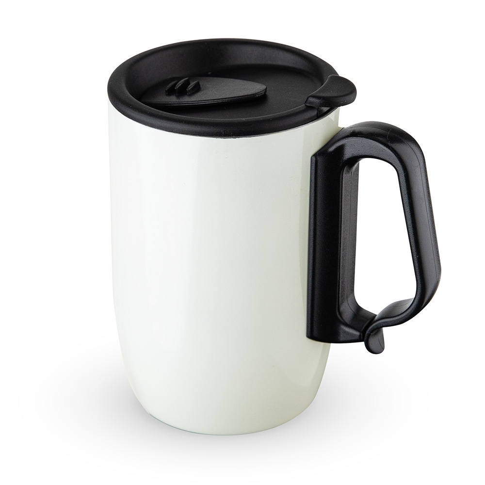 Caneca Inox Parede Dupla 350ml.