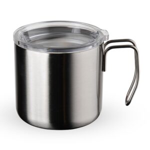 Caneca Inox Parede Dupla 350ml.