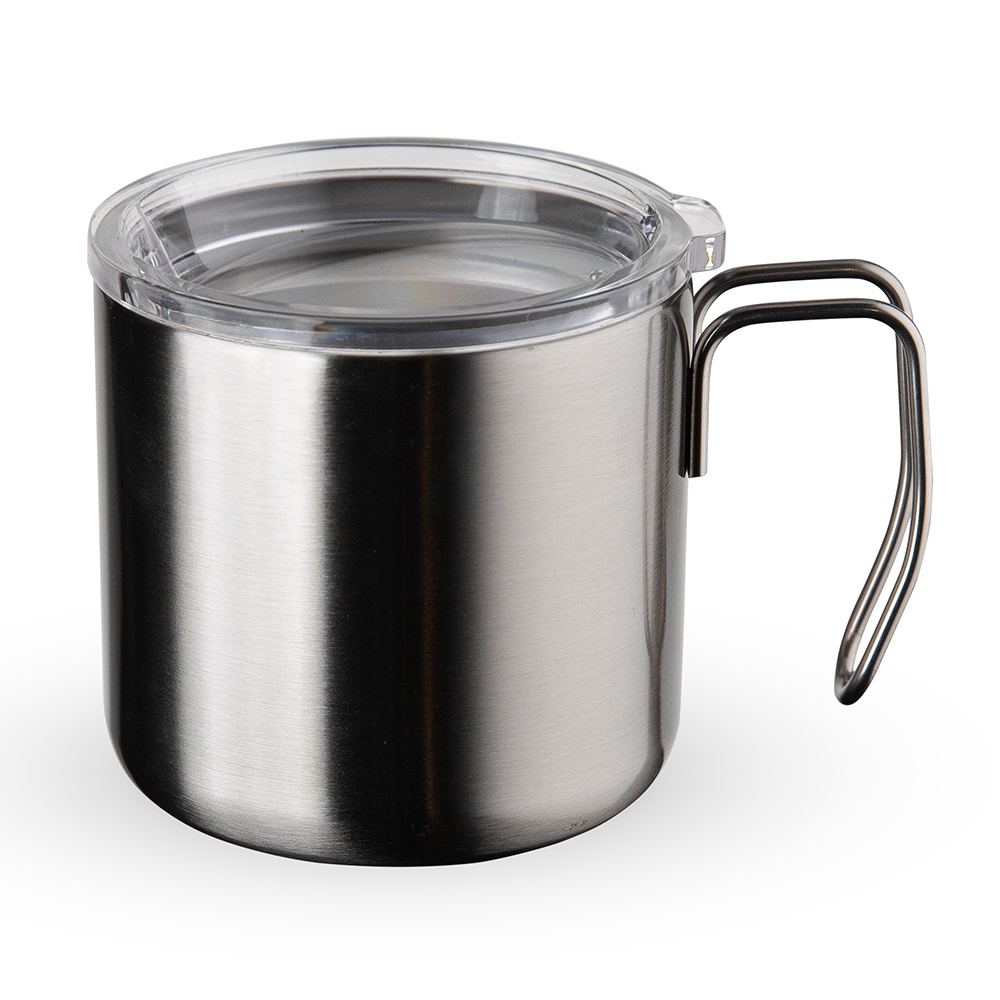 Caneca Inox Parede Dupla 350ml.