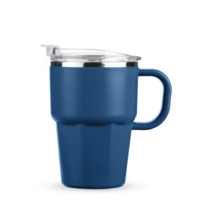 Caneca Parede Dupla 550ml. — Azul