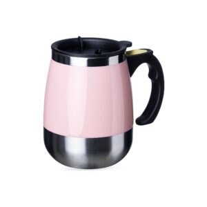 Caneca com Misturador 350ml. — Rosa