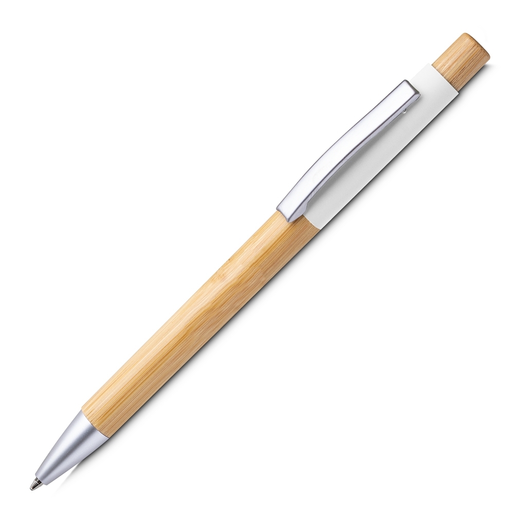 Caneta Alumínio e Bambu.