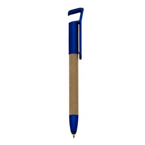 Caneta Ecológica Touch com Suporte. — Azul