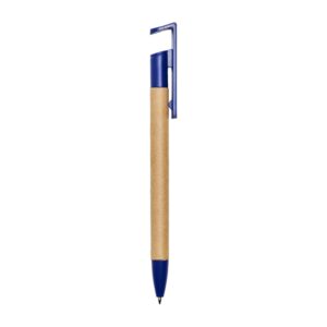 Caneta Ecológica com Suporte para Celular. — Azul