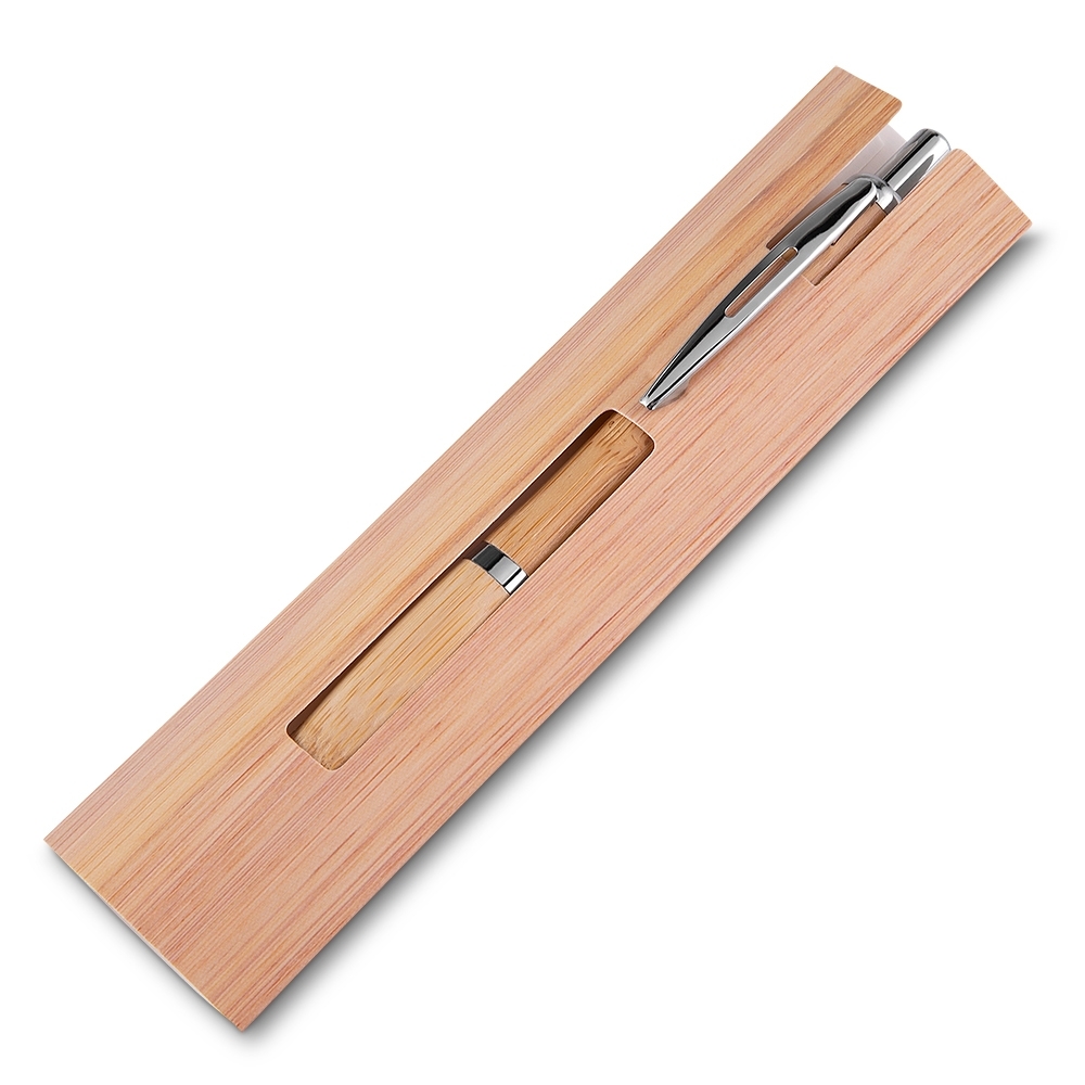 Caneta Ecológica de Bambu com Estojo.