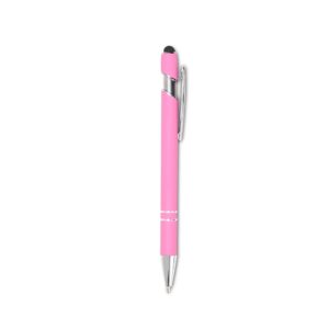 Caneta Emborrachada Touch. — Rosa