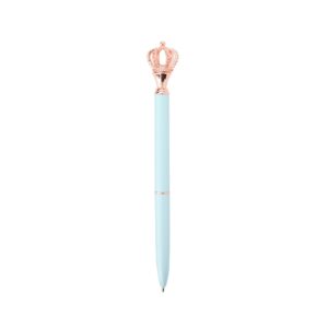 Caneta Metal Coroa. — Azul claro