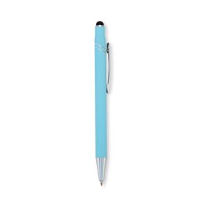 Caneta Metal Touch. — Azul claro