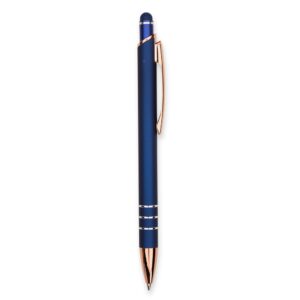Caneta Metal Touch. — Azul