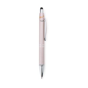 Caneta Metal Touch Antiestresse. — Rosa