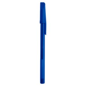 Caneta Plástica. — Azul