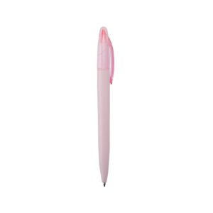 Caneta Plástica Marca Texto. — Rosa