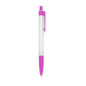 Caneta Plástica. — Rosa