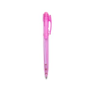 Caneta Plástica. — Rosa