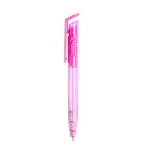Caneta Plástica. — Rosa
