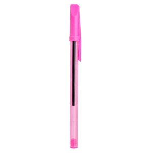 Caneta Plástica. — Rosa