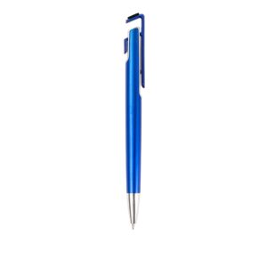 Caneta Plástica com Suporte para Celular.