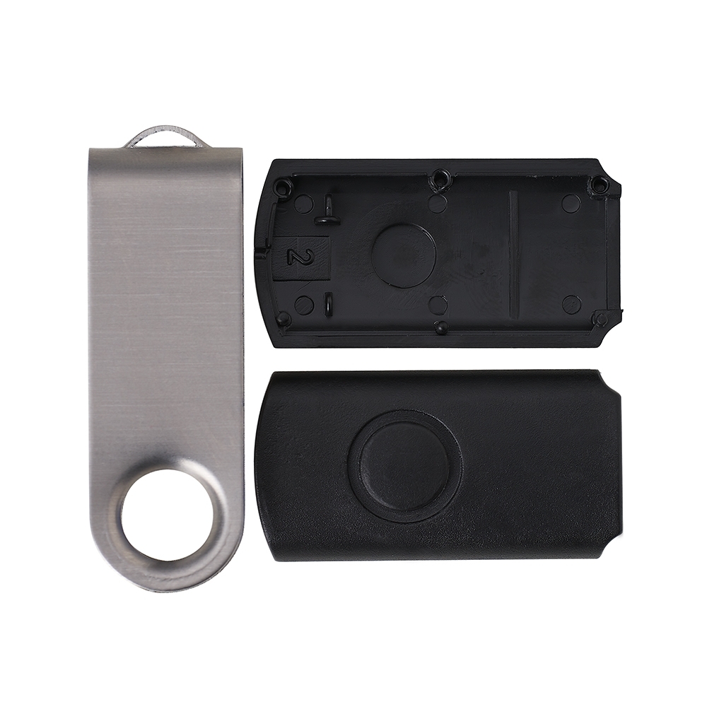 Carcaça Pen Drive Giratório Escovado.