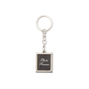 Chaveiro Porta-foto Retangular Inox.