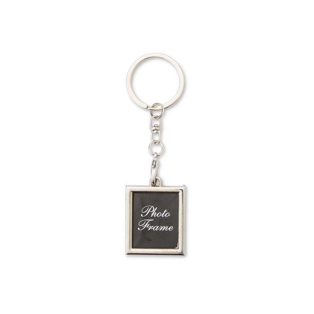 Chaveiro Porta-foto Retangular Inox.