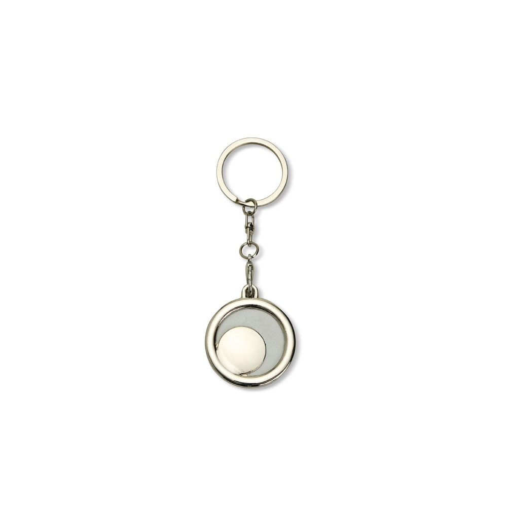 Chaveiro Porta-foto Circular Inox.