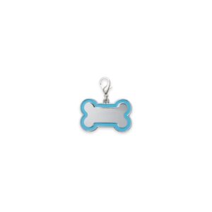 Chaveiro de Identificação Pets 4,6 x 3 cm. — Azul claro