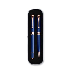 Conjunto Canetas Executivas 2 Peças. — Azul