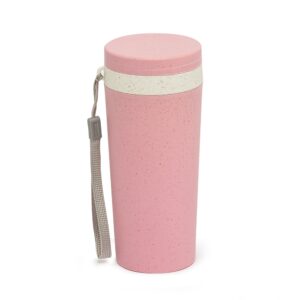 Copo Fibra de Bambu 350ml. — Rosa