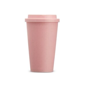 Copo Fibra de Bambu 450ml. — Rosa